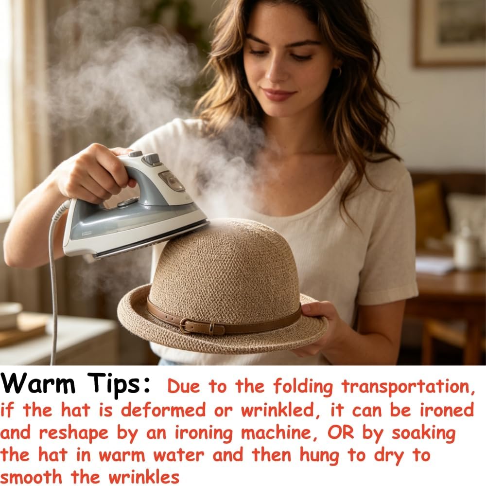 Womens Knitted Bowler Hats with Bowknot Short Brim Roll Up Cloche Church Hat Vintage Foldable Fedora Hat Beach Bucket Cap