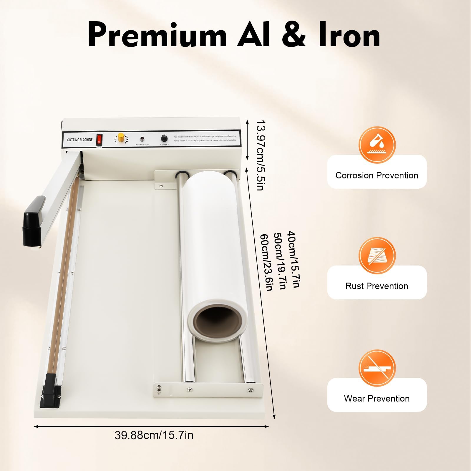 Macchina termoretraibile, termosaldatrice semiautomatica con pistola da 1500 W, temperatura regolabile, sigillatura di imballaggi commerciali per film in PP, PE, PVC e POF