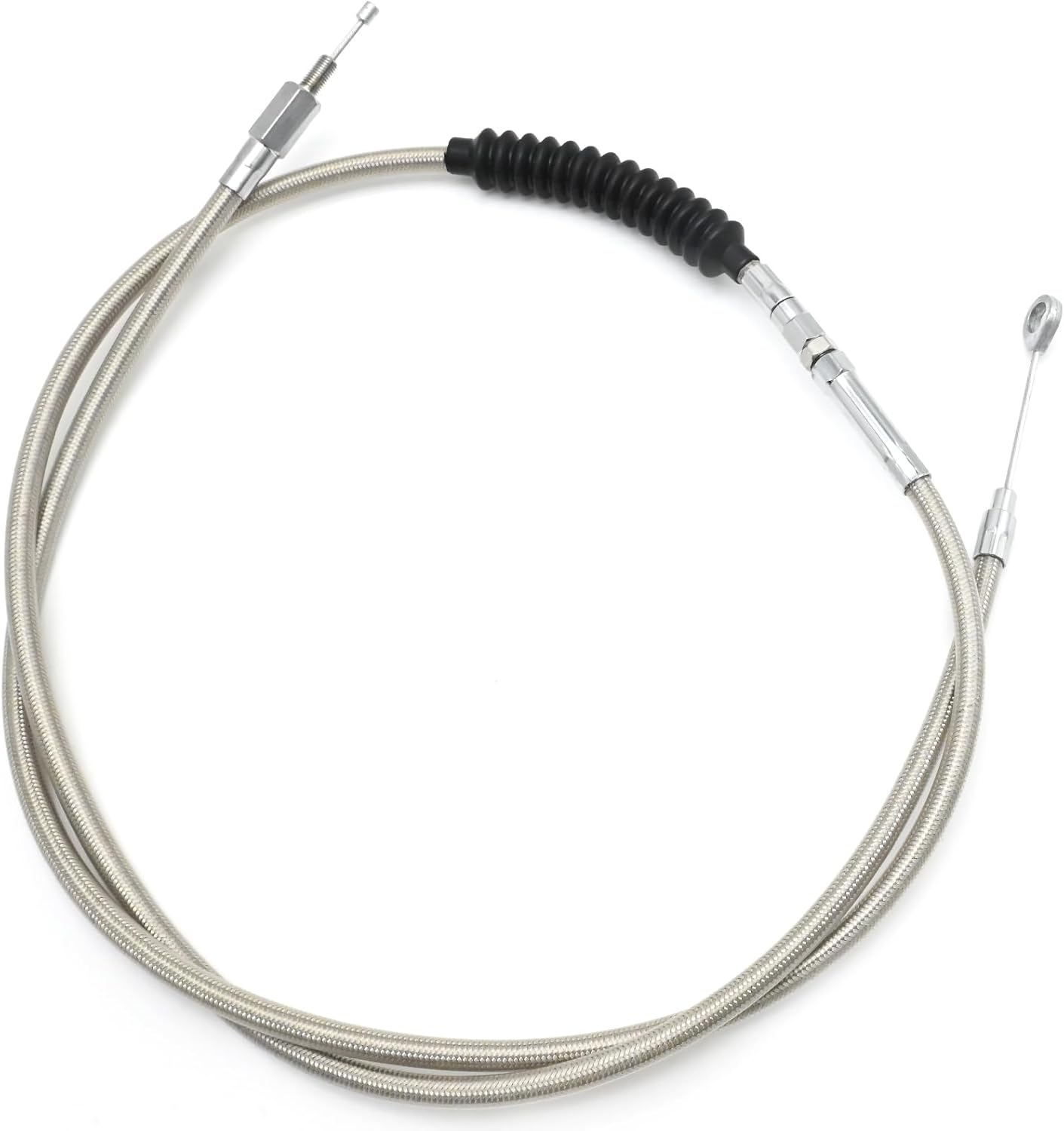 Saihisday 71 Inch/180CM Motorcycle Clutch Cable Wire, Replacement for Harley Iron XL 883 XL 1200 Dyna Softail Fat Boy Heritage Road King