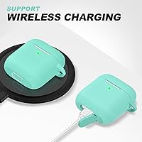 Vista 599 de Funda para AirPods Pro con kit de limpieza, funda de silicona suave para Apple AirPod Pro de 1ª/2ª generación, accesorios de funda AirPods Pro/Pro 2