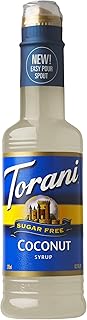 Torani Coconut Syrup, Sugar Free, Kosher, 12.7 Fluid Ounce (Pack of 4)