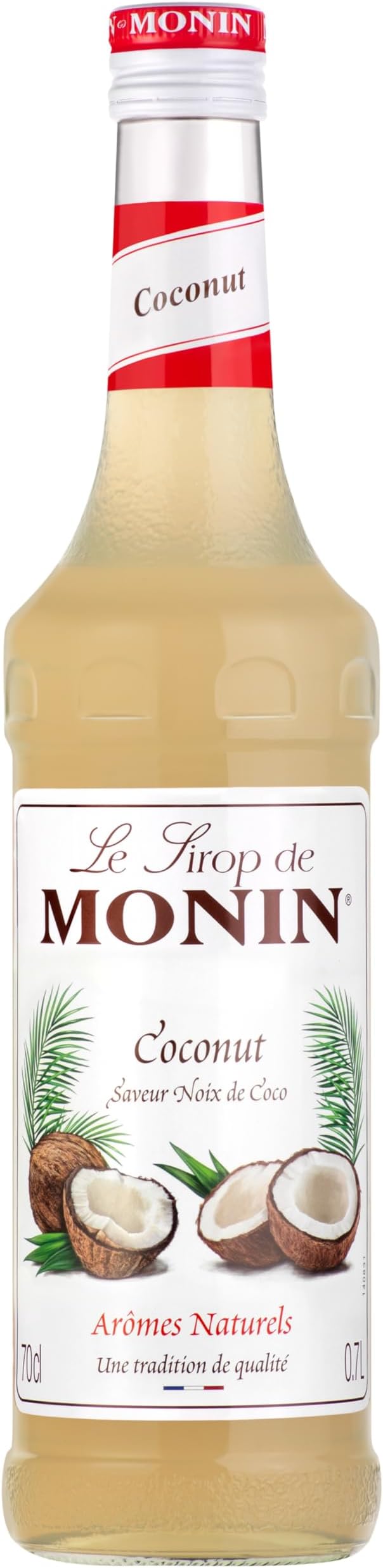 MONIN Premium Coconut Syrup 700 ml for Coffee and Cocktails. Vegan-Friendly, Allergen-Free, 100% Natural Flavours and Colourings