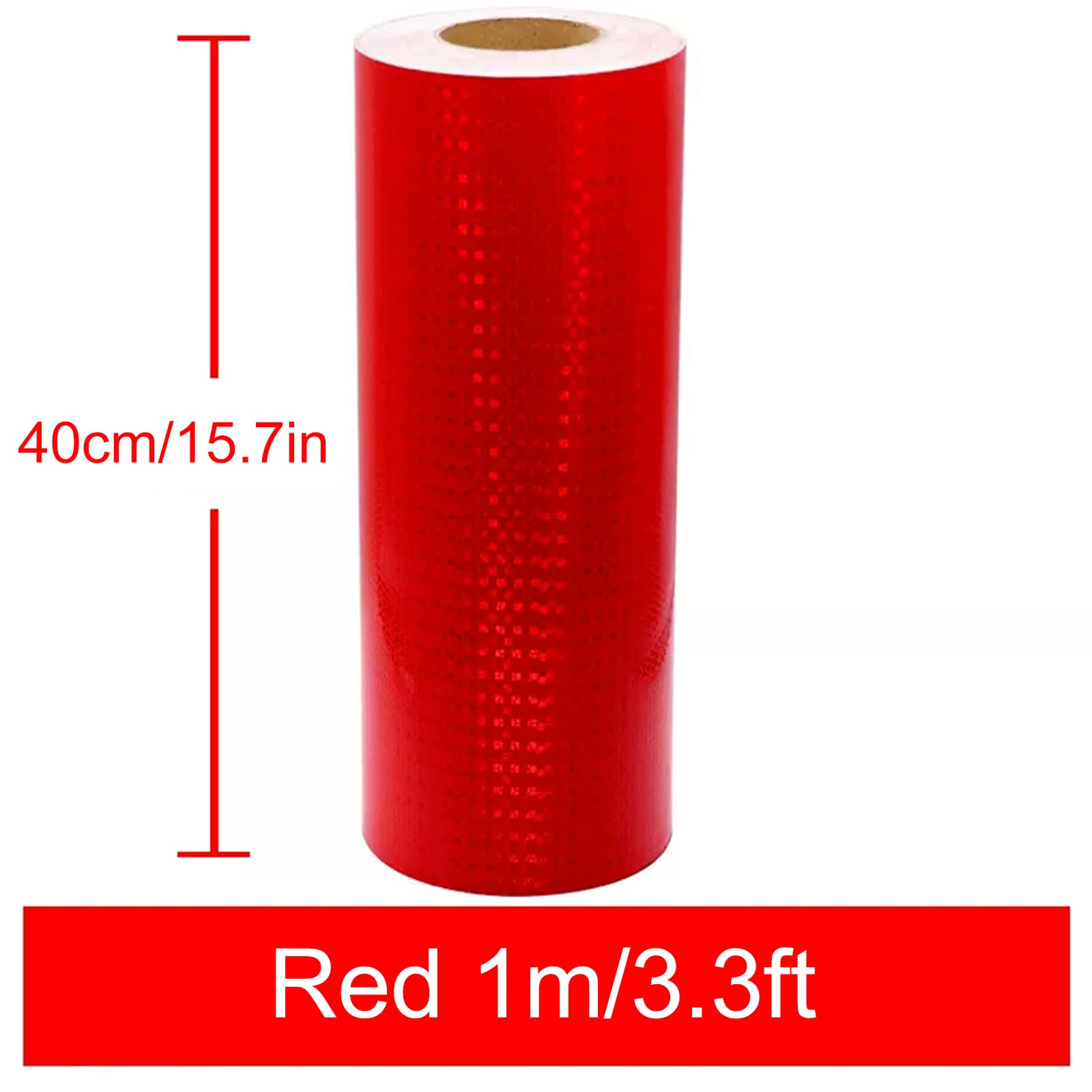 Reflektierende Klebebandaufkleber, Warnband, reflektierende Sicherheitswarnaufkleber, reflektierendes Warnband, Nachtsicherheitsaufkleber, weiß, rot, gelb, blau, fluoreszierendes Gelb, rot, 10 m ( Col