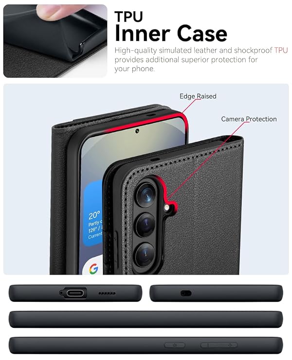 OCASE for Samsung Galaxy S26 Case Wallet PU Leather with RFID Blocking by OCASE - Used condition - Image 4