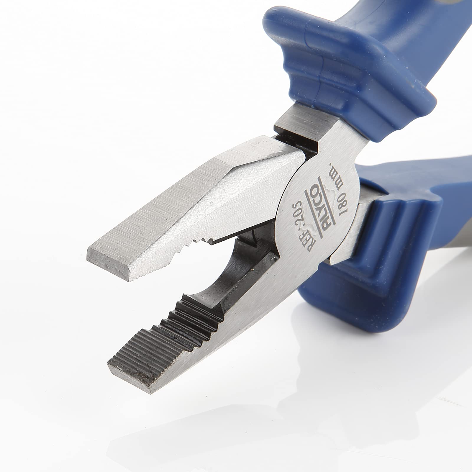Alyco - Alicates de Corte Universales de 180 mm en Acero Cr-V Anticorrosión, Pelacables con Triple Función, Herramienta Profesional Multiusos con Mango Bimaterial