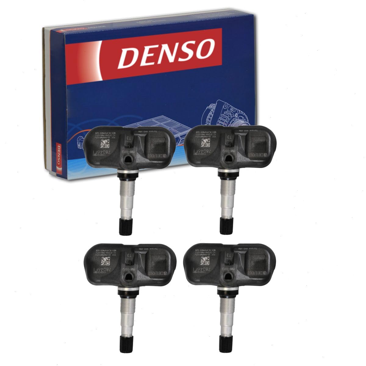 4 pc DENSO TPMS Sensors Compatible with Lexus RX350 2007-2015