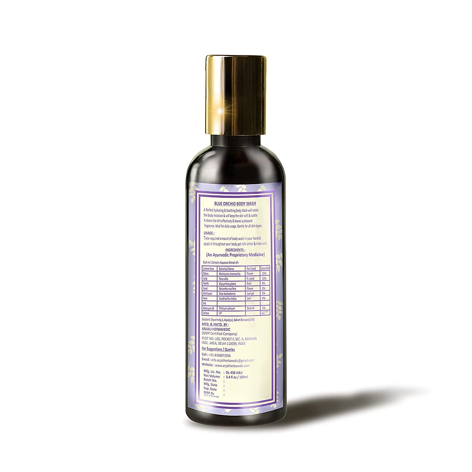 Deep Cleansing Skin Hair Growth Skin & Hair Care Combo Kit (Blue Orchid Body Wash + Anti-Dandruff Solution + Cocoa & Shea Body Moisturizer)