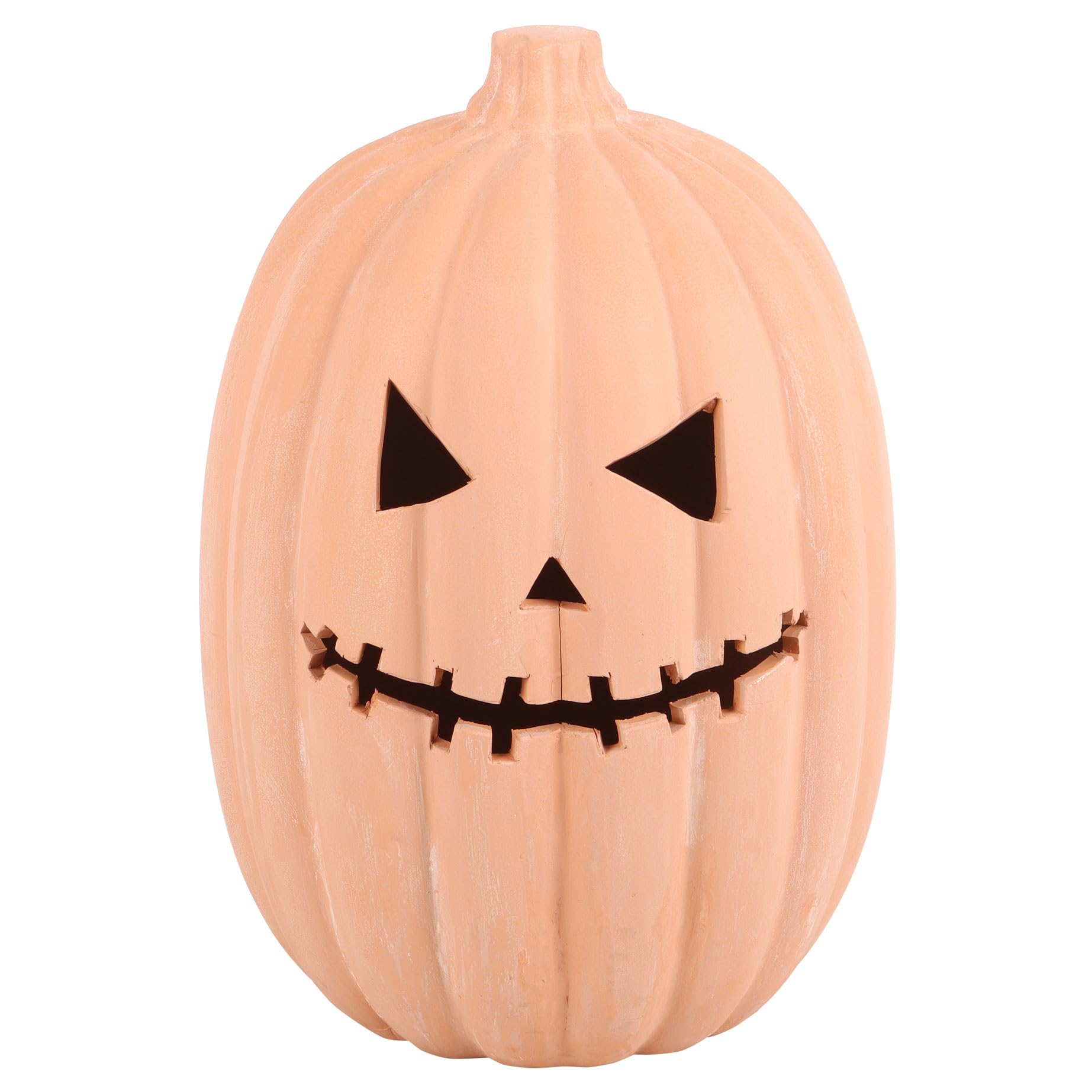 Something Different Wholesale 30 cm Terrakotta-Kürbis-Dekoration: stressfreies Halloween-Dekor - Unordentlicher, dauerhafter Charme - Vielseitiges Display für den Innen- und Außenbereich - auffällige