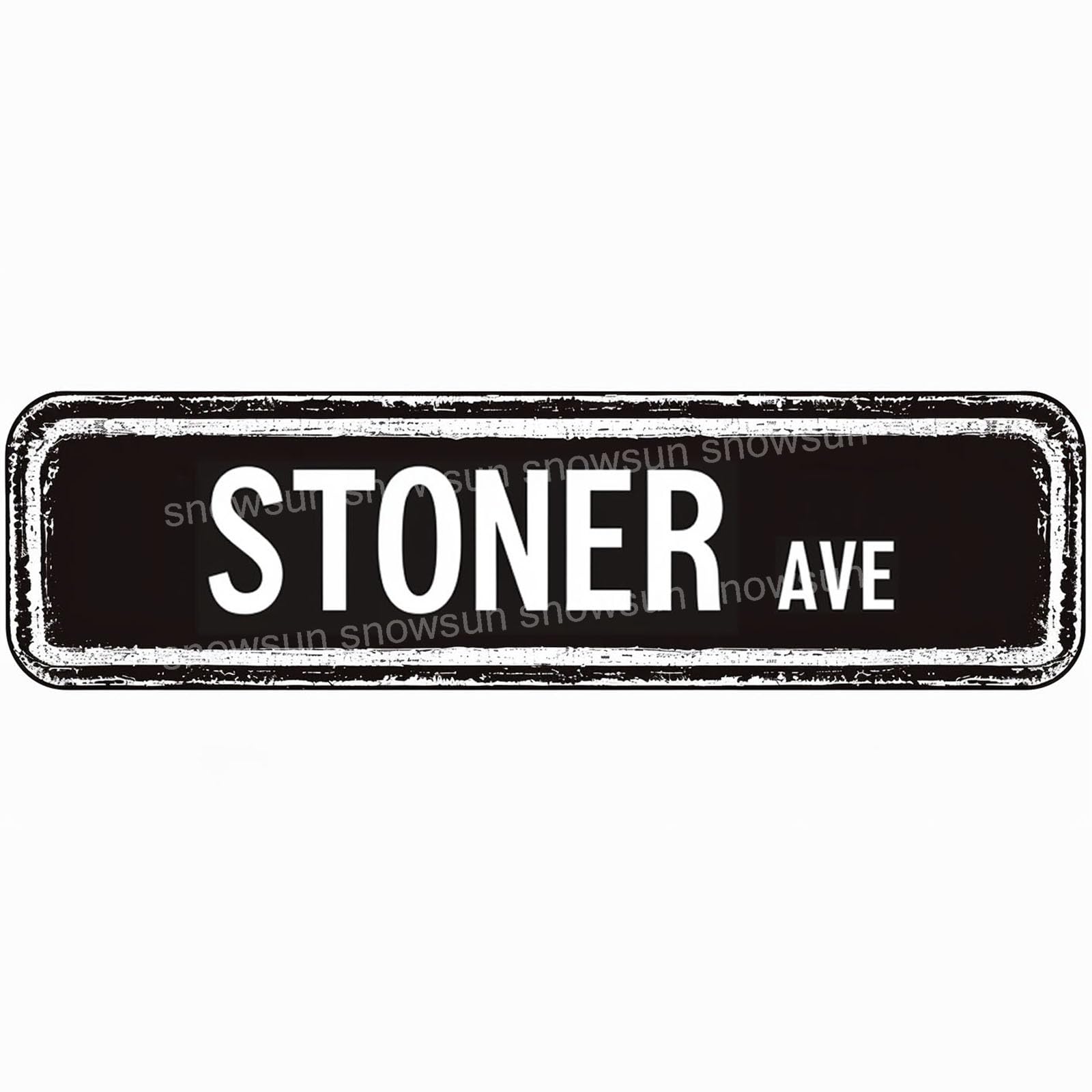Stoner Ave Vintage Metal Signs Retro Tin Sign For Home Bar Office Outdoor Garden Wall Decor 4x16 Inch