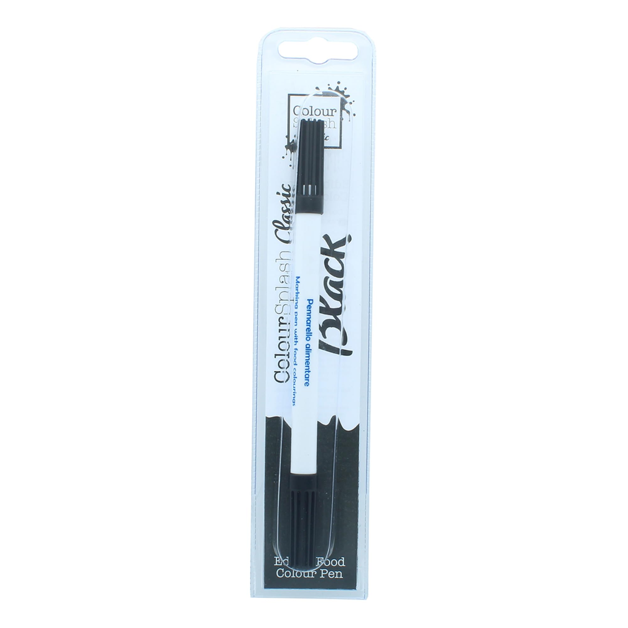 Colour Splash Edible Food Colouring Pen, Dual Tip Icing Pens, Food-Safe Paint Markers for Writing Messages & Drawing on Cakes & Cupcakes, Colourful & Easy to Use - Black 2ml