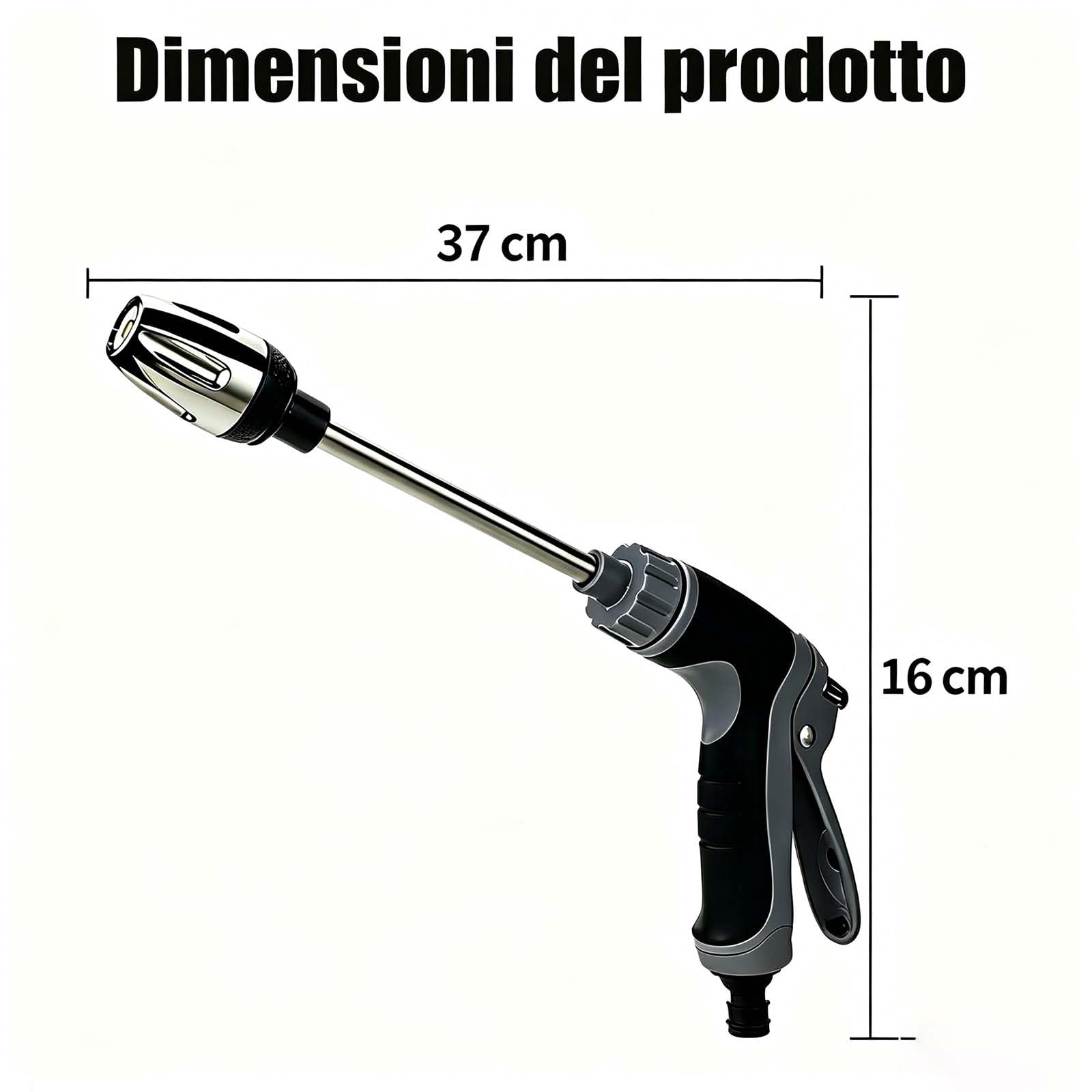 Jetterix Idropulitori Nozzle, Idrogetto Jetterix Pressure Washer Alta Pressione, Pistola Idropulitrice per Pulizia di Autolavaggio e Vialetto (1 Pcs)