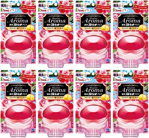【まとめ買い】液体ブルーレットおくだけアロマ トイレタンク芳香洗浄剤 本体 フローラルアロマの香り 70ml【×8個】