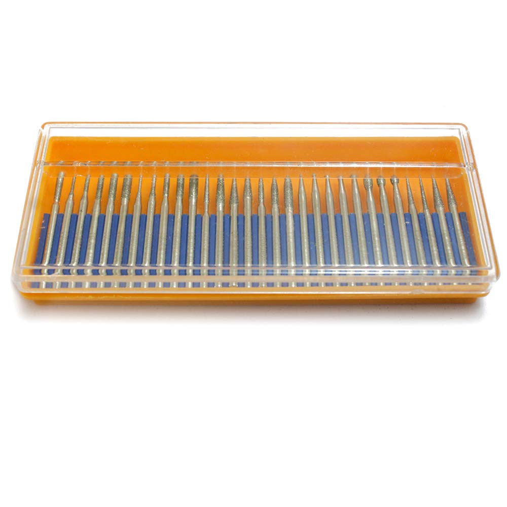 Fraises diamantées grain 150 lot de 30 mèches pour meuler et graver