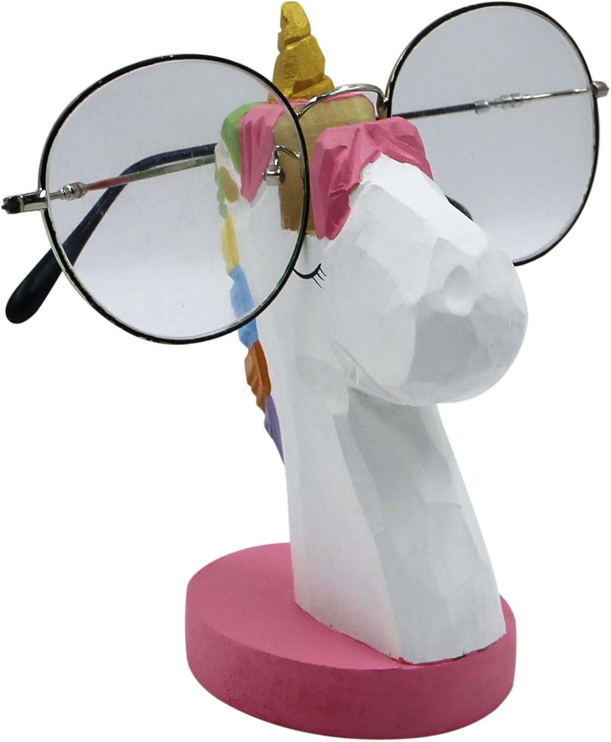 AIBEARTY Wooden Handmade Carving Animal Glasses Holder Eyeglass Display Stand Rack Home Office Decor Gift for Kids Adults