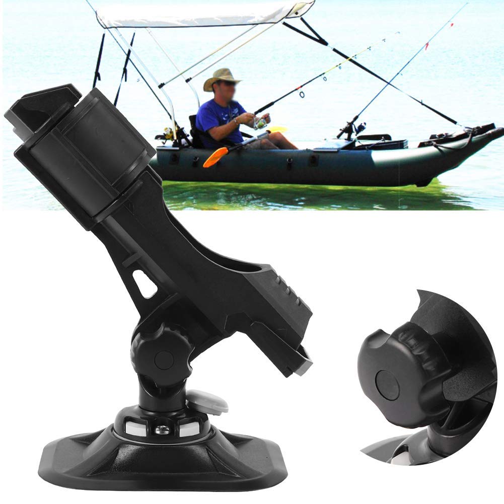 Supports de Canne à Pêche, Support de Canne à Pêche Antidérapant pour Kayak Support de Pêche Réglable Supports Canne à Pêche Extensibles pour Porte-Canne à Pêche Yacht Accessoires de Pêche