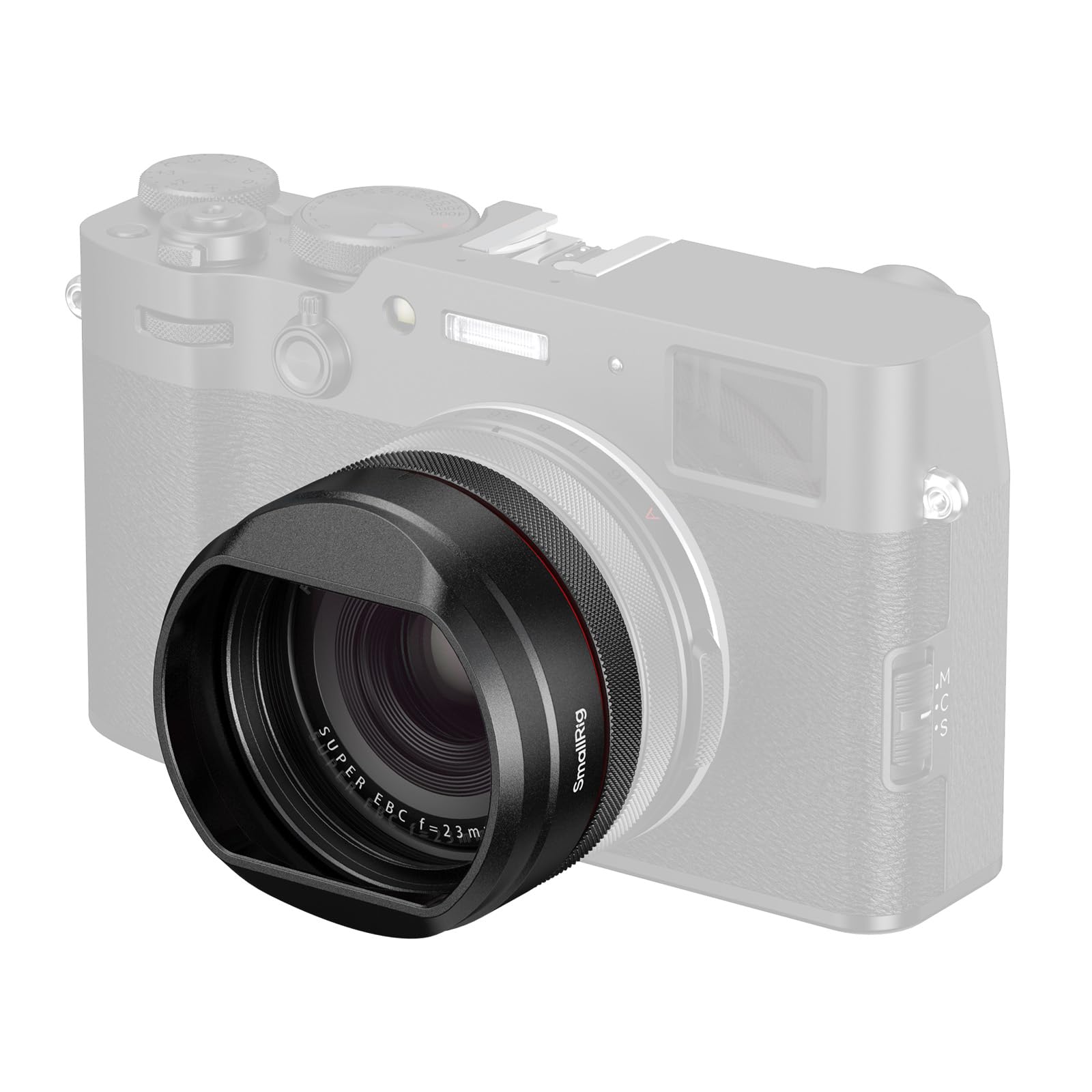 SMALLRIG UV-Filter mit Gegenlichtblende für FUJIFILM X100VI / X100V, UV-Filter mit 99% Lichtdurchlässigkeit, Antireflex & Anti-Geisterbilder, Gegenlichtblende aus Aluminiumlegierung, Schwarz - 5850