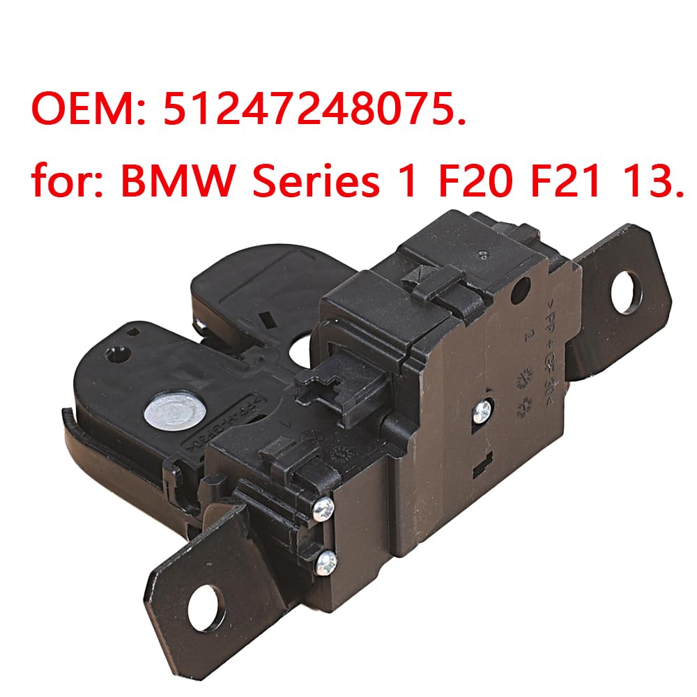 Serrure Hayon-Coffre BMW 51247248075 pour Série 1 F20 F21, i3 I01 - Verrou, Bloc Serrure, Pièce Auto