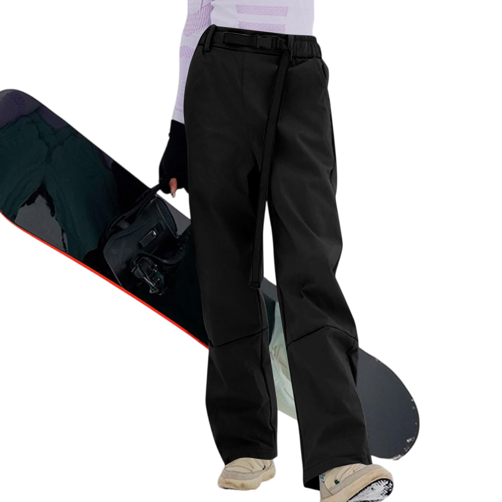 Generisch Damen Skihose Wasserdicht Schneehose Atmungsaktiv Snowboardhose Baggy Skihosen Lang Ski Hosen Winterhose Frauen Weit Softshellhose Mit Gummizug Outdoorhose Ohne Träger Sport Hose Winter