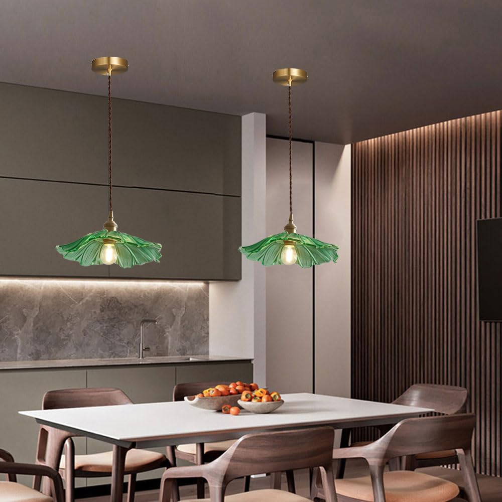 Lámpara Colgante de Cristal con Forma de Flor de diseño Creativo
