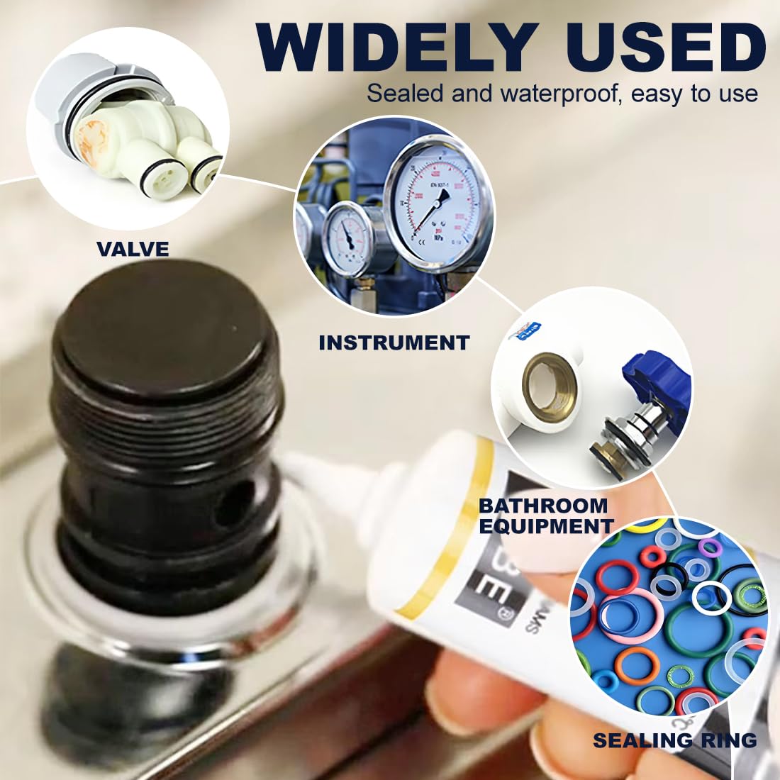 3 piezas Grasa de silicona para cafeteras automáticas lubricante Grasa De Junta Tórica Multiusos Lubricante de Silicona Transparente para Máquinas Grasa de Silicona para Cafeteras Automáticas