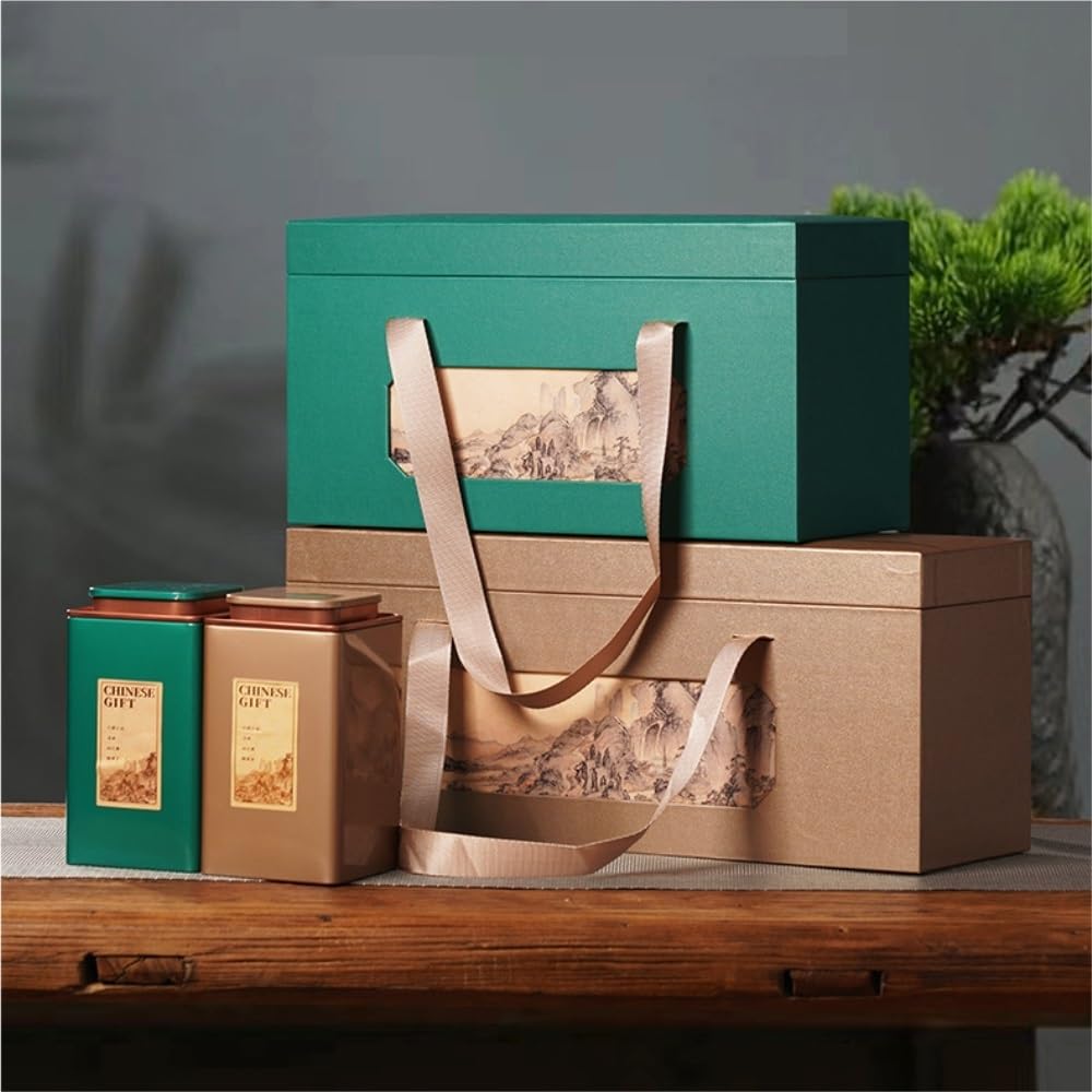 Herbata Coffee Cukistry Retro Kwadratowa puszka luzem pojemnik do przechowywania herbaty puszka uszczelniona puszka zestaw do herbaty podwójna puszka/cztery puszki pudełko na prezent zestaw pusta