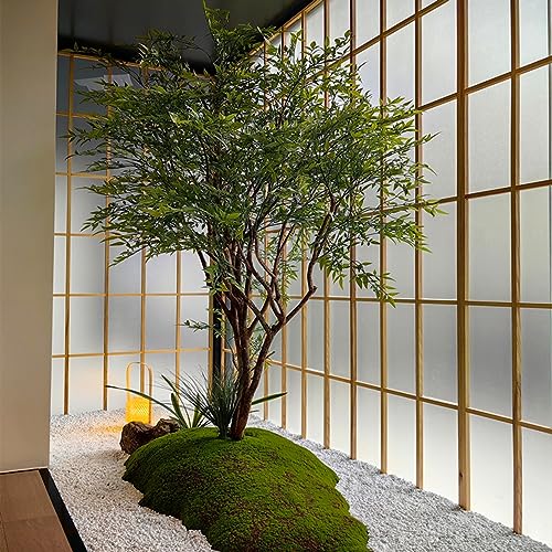 フェイクツリー人工植物人工木人工木フェイク日本のベル馬植物鉢植え植物偽の緑の植物装飾オフィスハウス農家リビングルームH 1.2m/3.9フィート