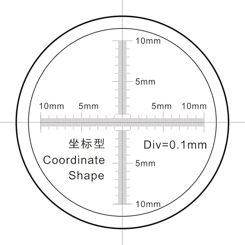 Miniatura 3 de 2 reglas para microscopio, calibración de micrómetro, línea deslizante, ancho de partículas, herramienta de medición de diámetro de alta precisión,
