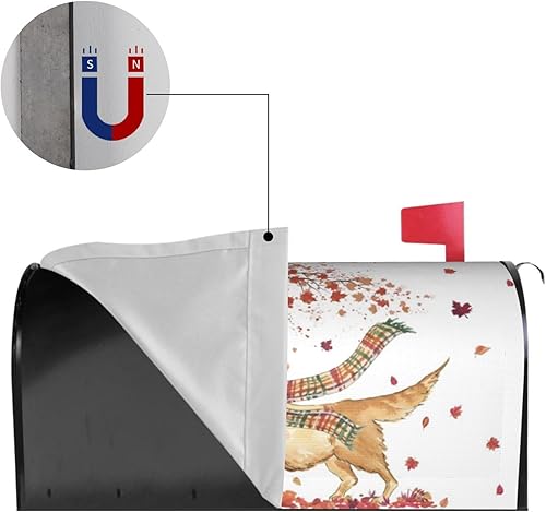 Miniatura 5 de Fundas magnéticas para buzón de otoño, tamaño estándar de 18 x 21 pulgadas, diseño de calabazas de acuarela de temporada, para decoración de