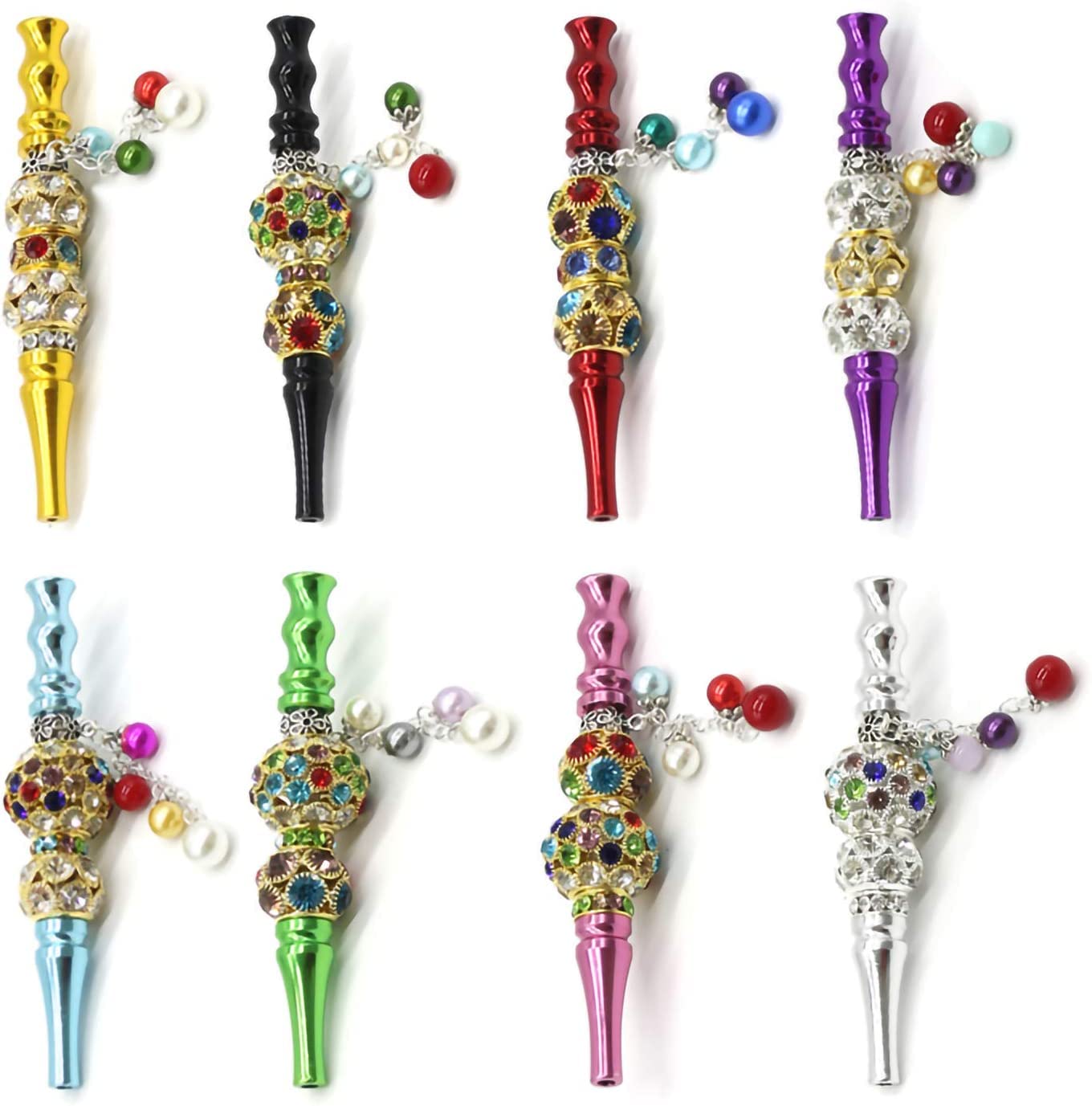 1 assorted Metal Rhinestone Nozzle Diamond Pendant Hookah Tips Shisha Nargila