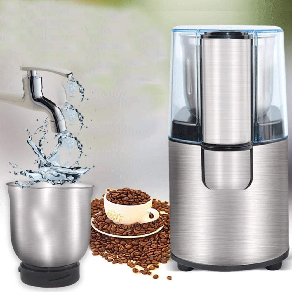 Máquina de café - Molinillo de Lavado Desmontable Cepillado de Acero Inoxidable Molinillo eléctrico doméstico Molinillo de café Needed