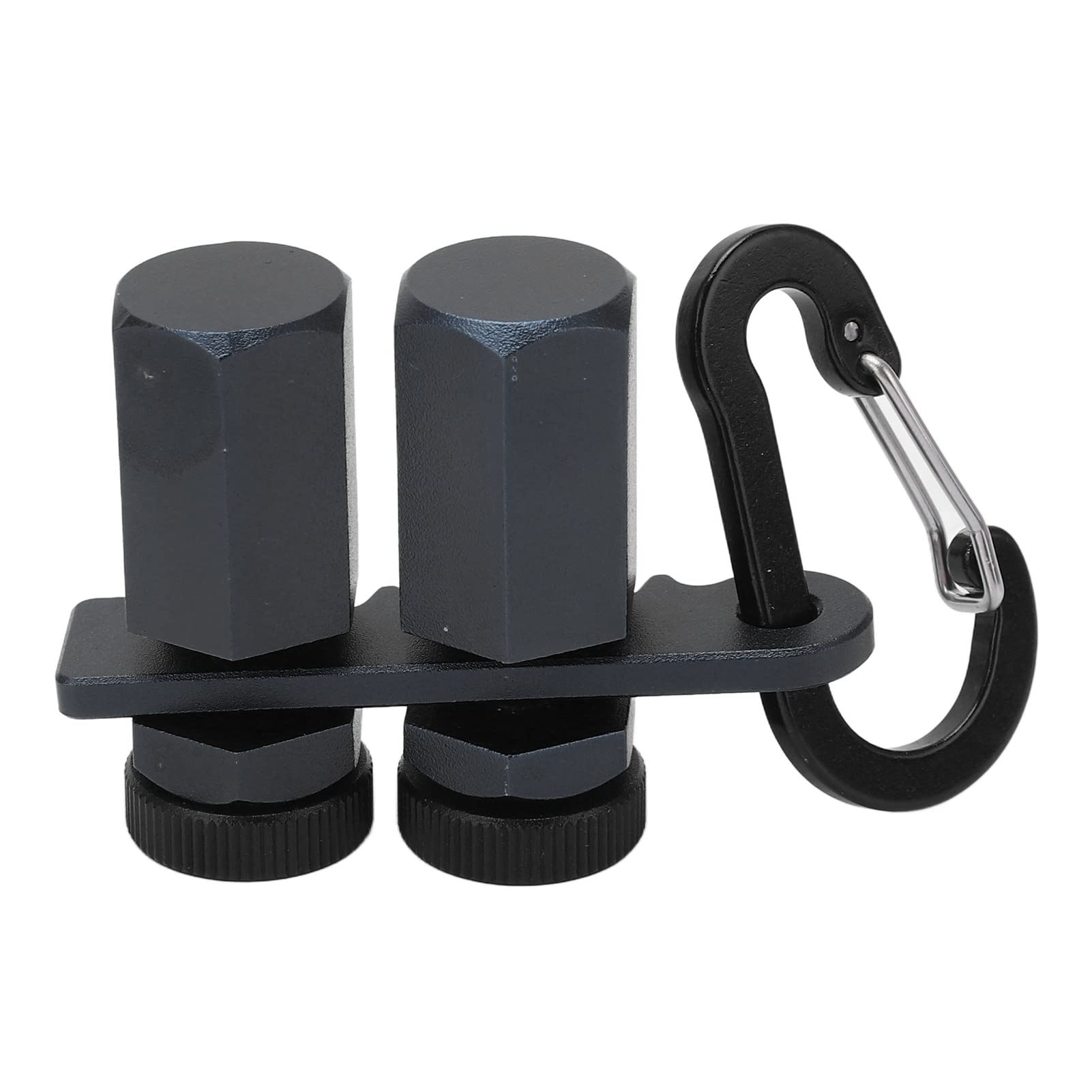 Stair for Framing and Rafter, Aluminum Alloy Hex Flat with Carabiner, Stair Knobs for Stair Layout (Black)