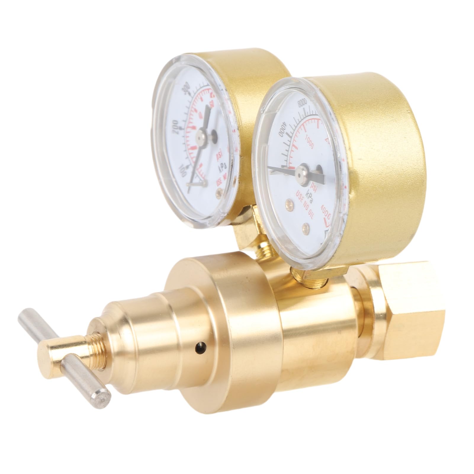 Eujgoov Regulator Azotu, Mosiądz, CGA580, Gwint 1/4 Cala, Zakres 0-600