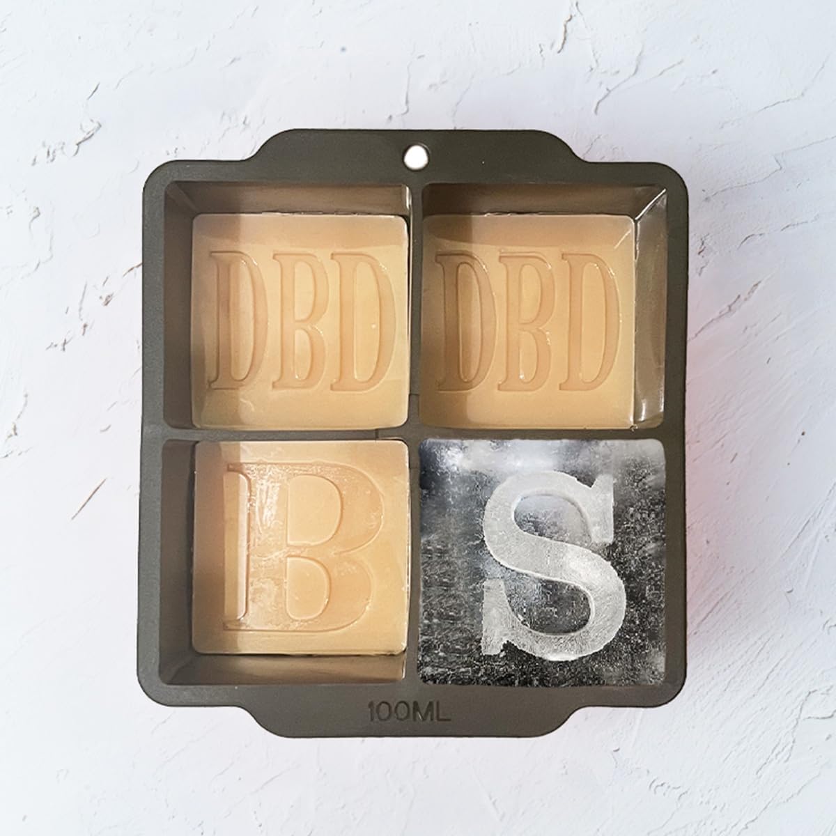 Customized Silicone Whiskey Ice Cube Molds Personalized Monogram Ice Mold Gift For Dad Gift For Him Fathers Day Gift Idea Super Cubes