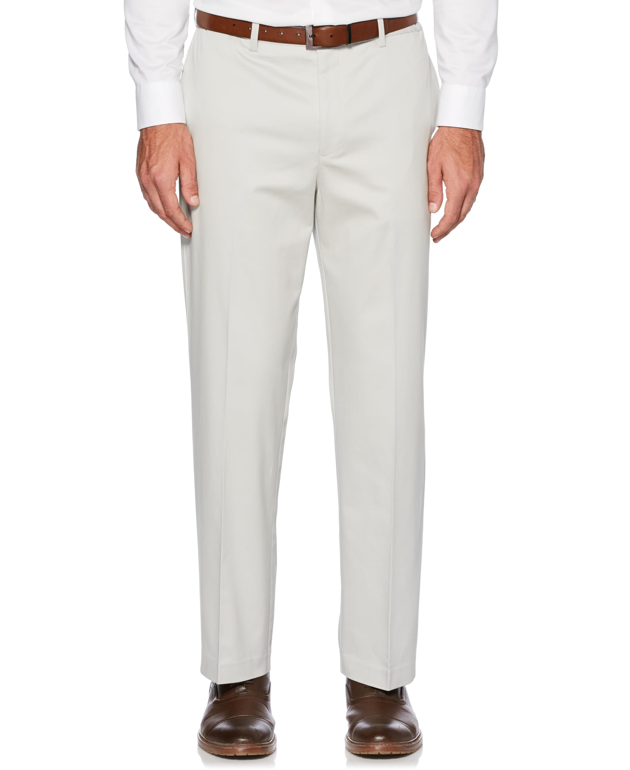 Savane Men's Ultimate Performance Stretch Chino Pants with Expandable Waist, Wrinkle Resistant (Available in Big & Tall), Ultimate Vapor, 42W x 30L