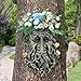 BEXLEYBAY Tree Face Garden Statues Outdoor Decorations, Whimsical Old Man Face for Tree Huggers Sculptures Flower Pot Garden Decorations Yard Art, 9