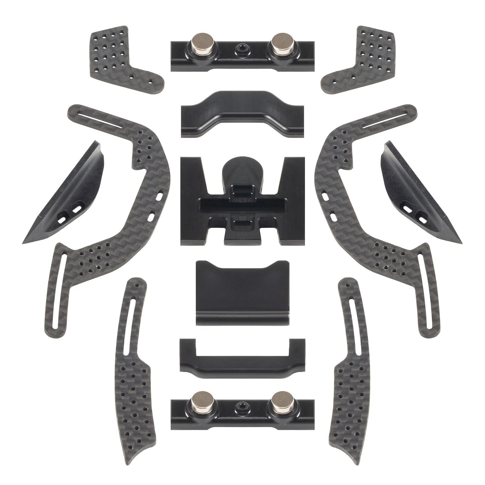 Per LCG Kit Telaio In Carbonio Per SCX24 1/24 RC Componenti Auto Aggiornamenti Parti Riparazione Modelli Giocattoli Ricambio Giocattoli RC