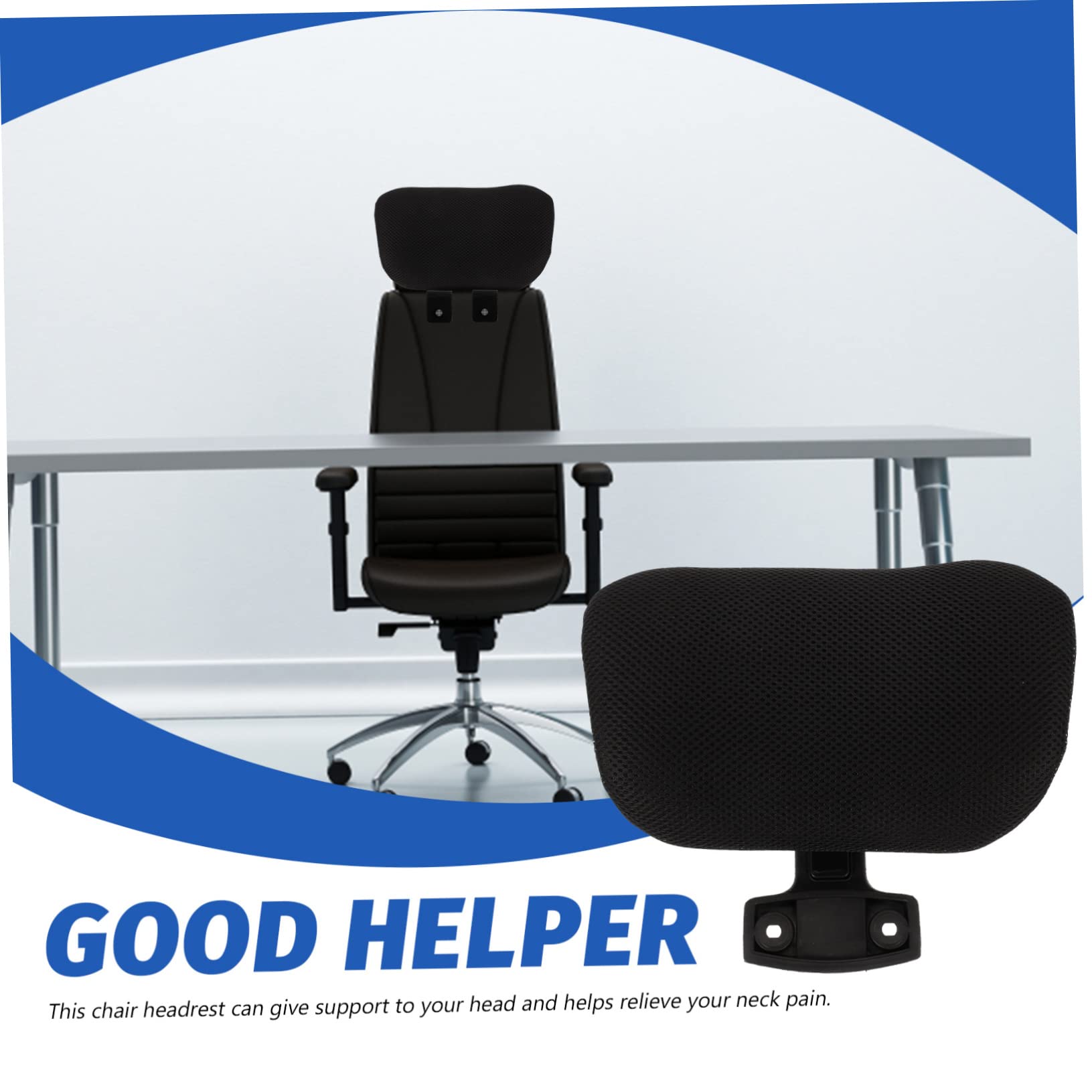 MAGICLULU Reposacabezas de Silla Elevable y Ajustable Negro para Oficina