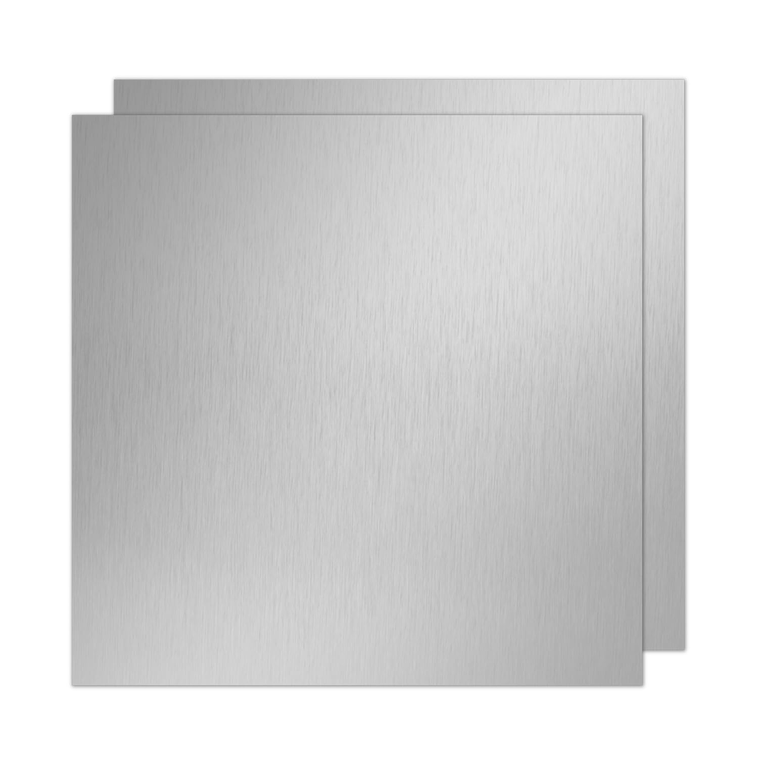430 Stainless Steel Sheets - 2x2 Inch, 2 Pack -1