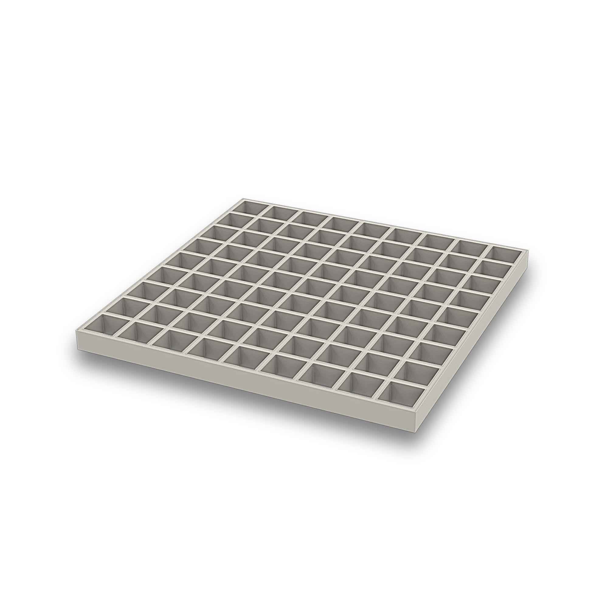 Rejilla de fibra de vidrio de 25 mm de altura, cubierta estándar para bahía de luz, alternativa a la rejilla de acero galvanizado, rejilla antideslizante gris, rejilla de plástico (1200 x 600