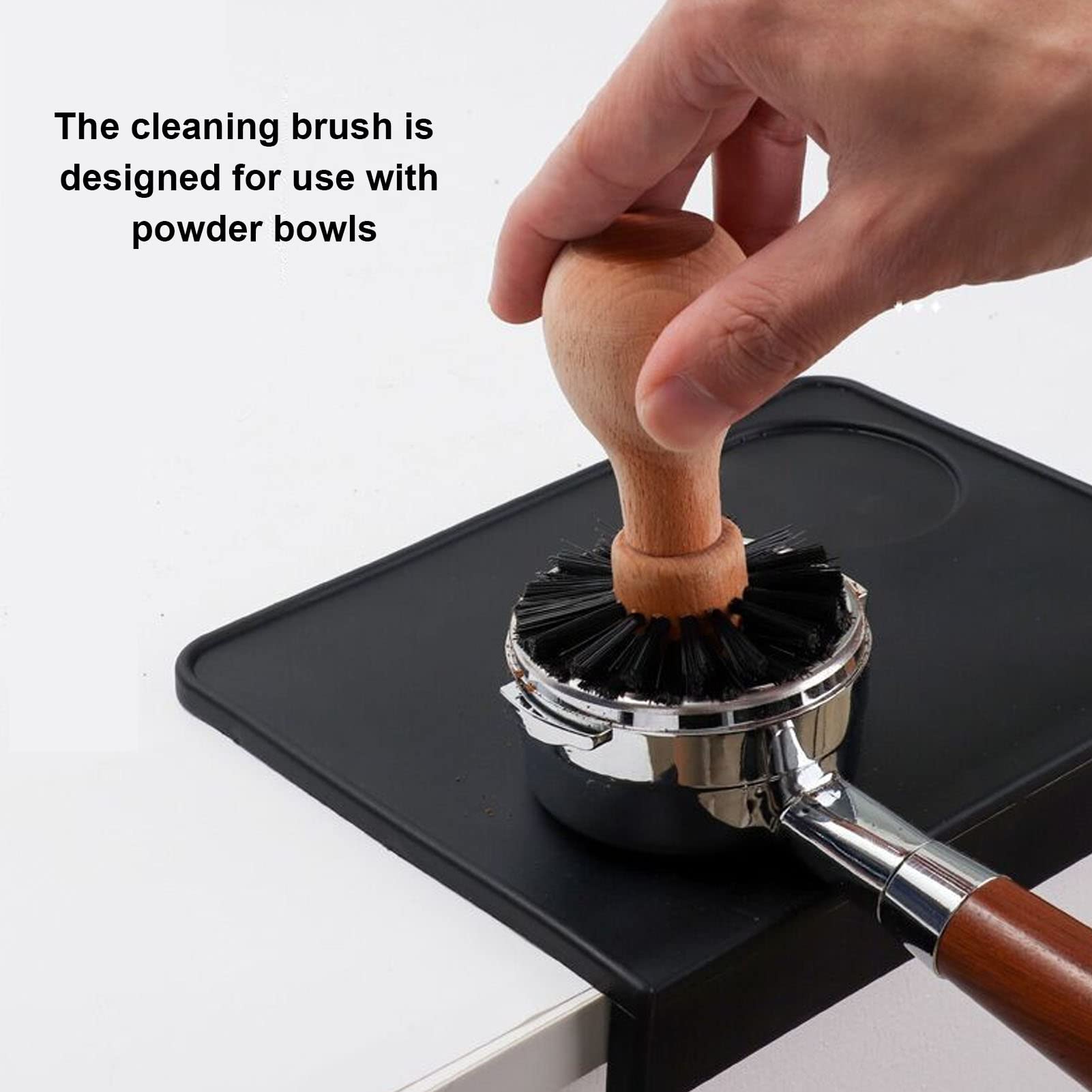 Spazzola Pulizia Macchina Caffè - Set Per Portafiltro E Macinacaffè, 51mm - Foto 3