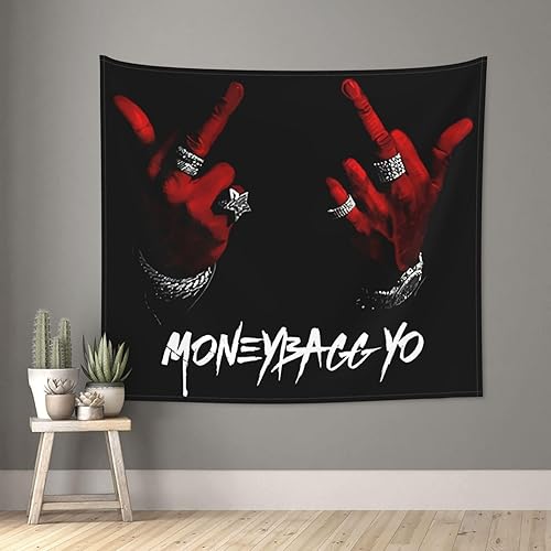 Miniatura 9 de CACFBKY MoneyBagg - Tapiz para colgar en la pared, tapiz impreso en 3D, decoración del hogar, 60 x 51 pulgadas