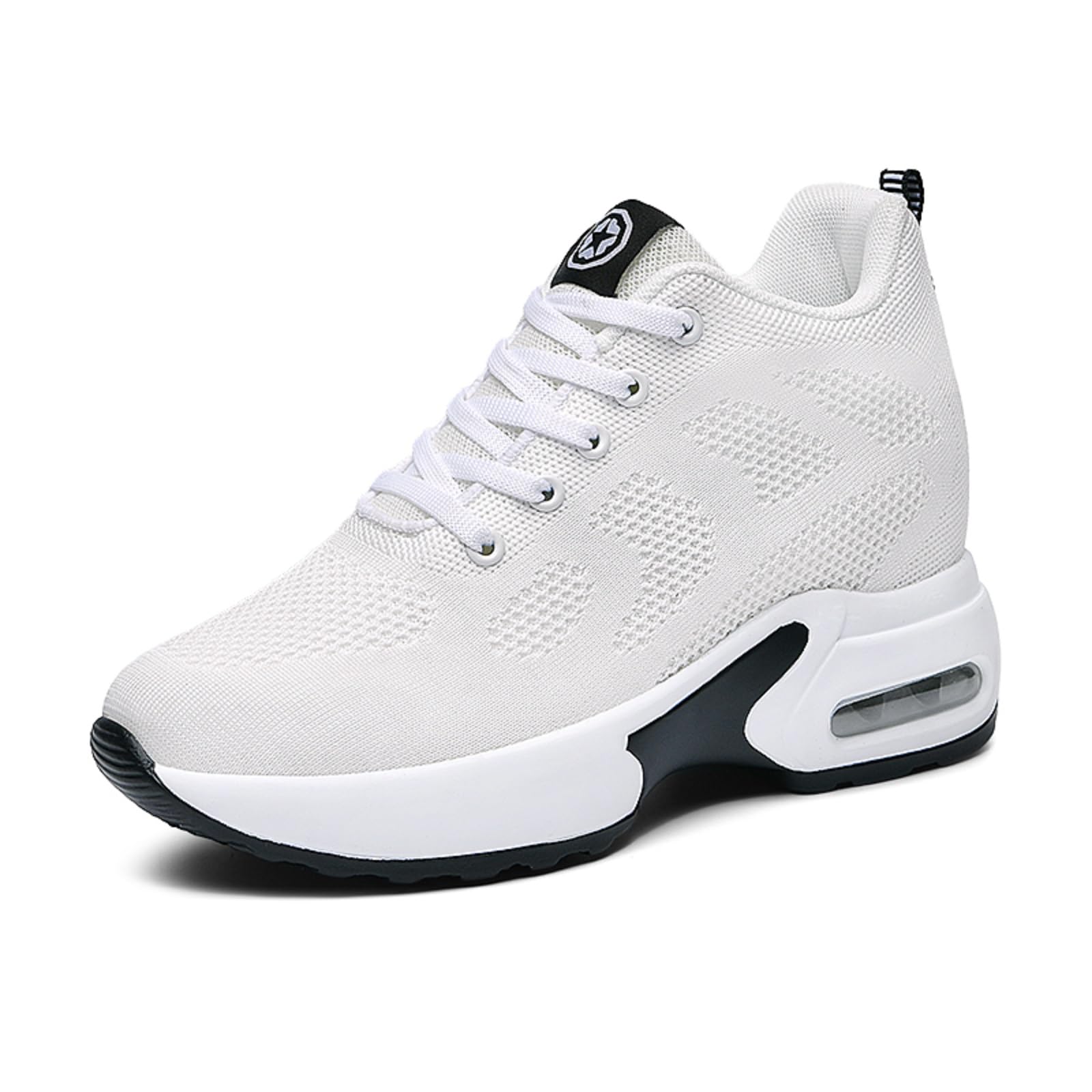 AONEGOLD Sneakers Donna Zeppa Scarpe da Ginnastica Sportive Running Fitness Casual Tacco Zeppa 8.5 CM