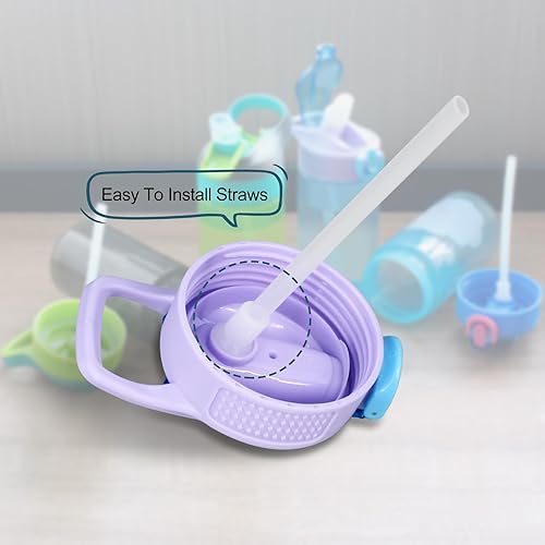 Miniatura 5 de Pajitas de repuesto compatibles con botella de agua Zak de 16 onzas, (paquete de 6)