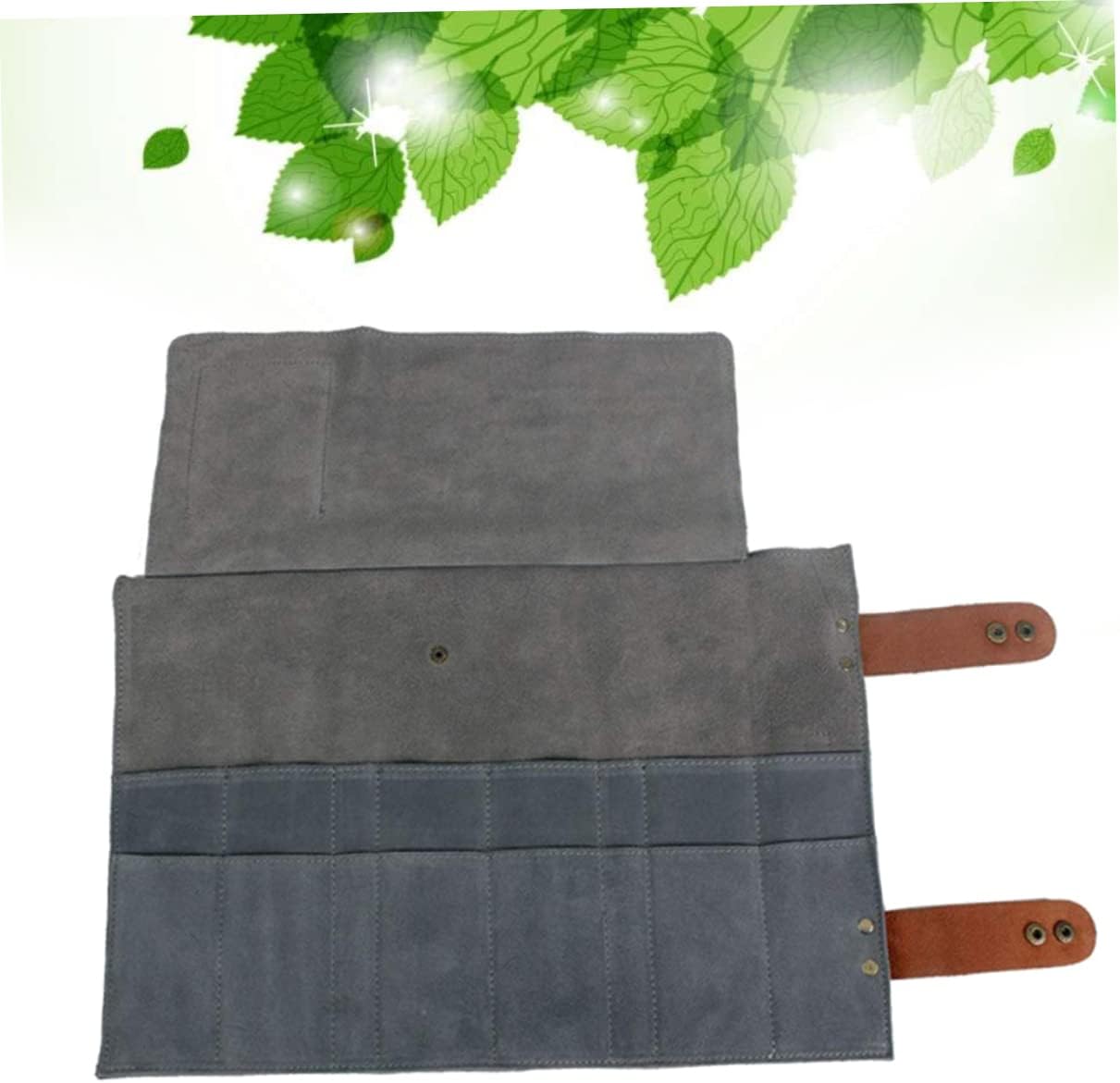Scissors Storage Bag，Slot Professional Hairdressing Scissor Pouch Leather Barber Bag for Organizing Clippers Combs and Styling Tools