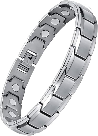 Feraco Titanium Steel Bracelet for Men Sleek Bracelets Jewelry with Removal Tool, 8.66 Inch Adjustable