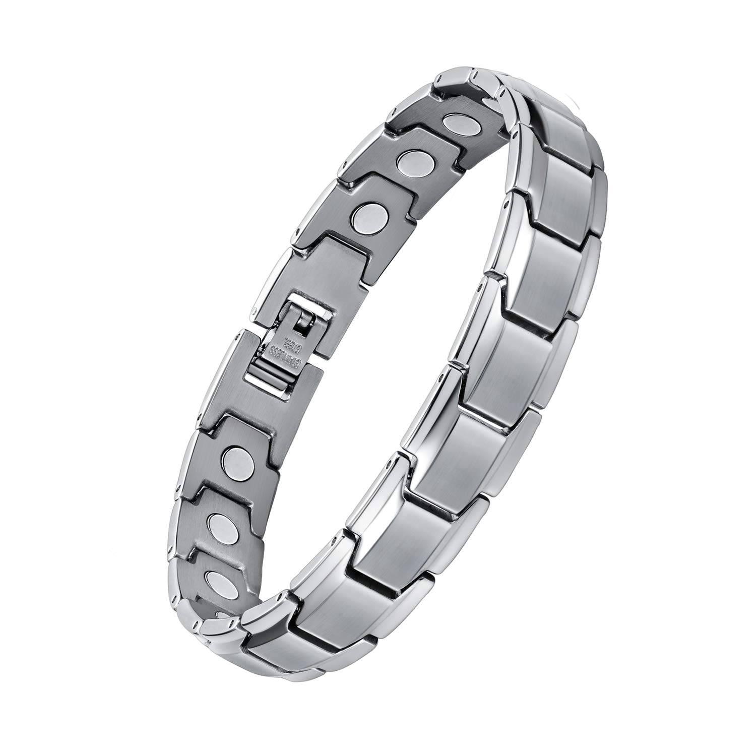 Feraco Titanium Steel Bracelet for Men Sleek Bracelets Jewelry with Removal Tool, 8.66 Inch Adjustable - Review, Price and Buying Guide