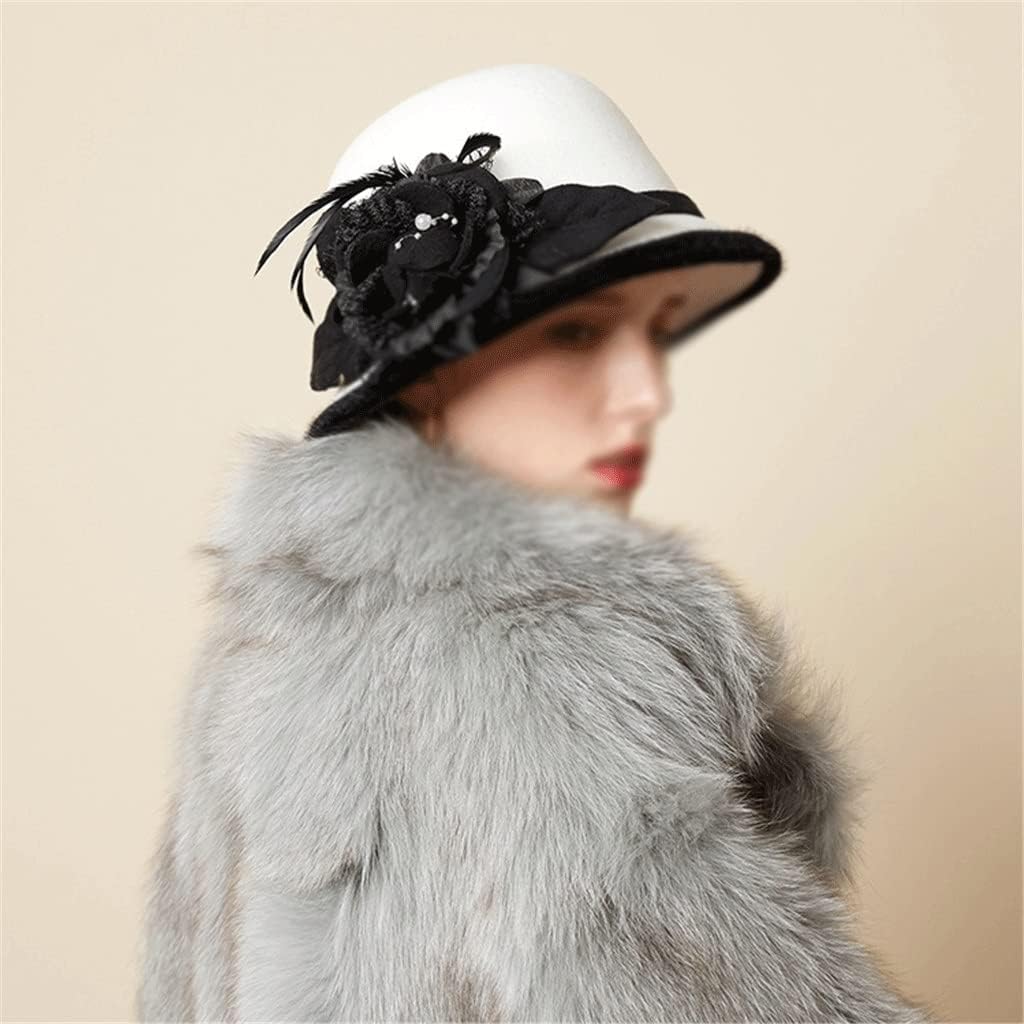 Women Fashion Elegant Fedoras Hat French Painter Cap Vintage Warm Party Top