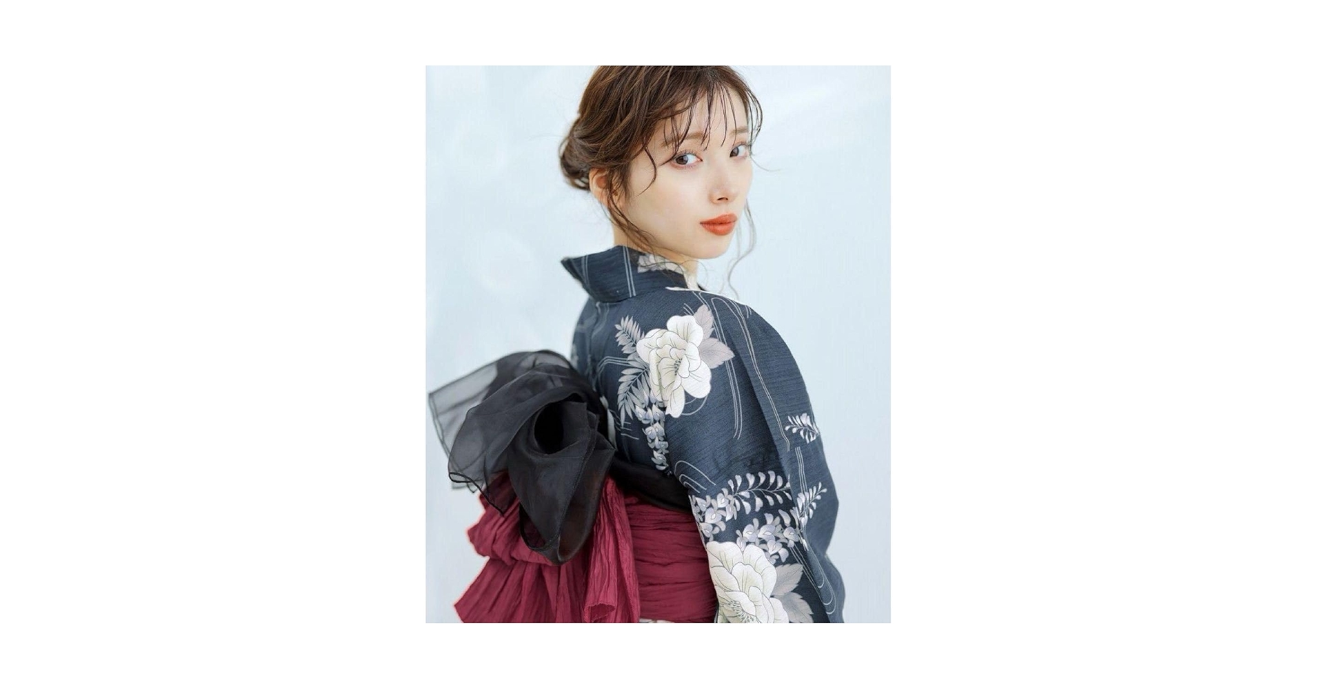 Dita 浴衣5点セット　凪の藤ながれ Dita 浴衣5点セット 凪の藤ながれ 2025 浴衣5点セット(ゆかた・帯・