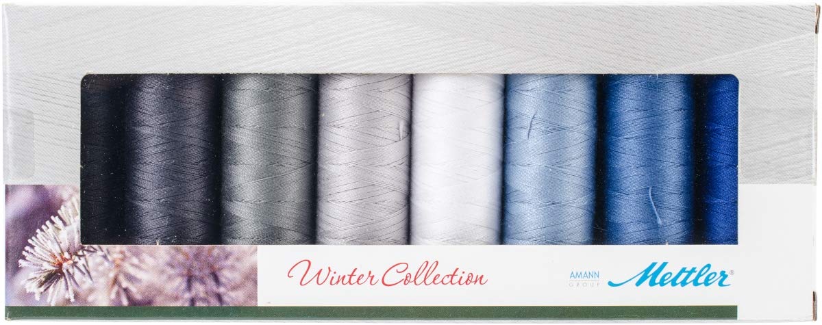 Mettler SFC8WIN Silk Finish Assorted Quilting Winter Thread - 8 per Pack