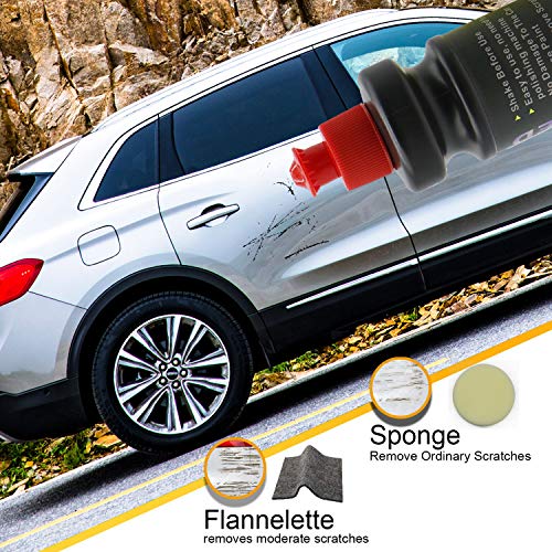KNFC Car Scratch Remover-Magic Scratch Remover for Cars-Paint Scratch Removal-Easily Repair Paint Scratches-Polish & Paint Restorer- Water Spots,Glass Stain Removal for Vehicle